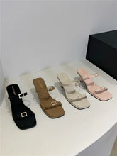 LBSFY  -  Fashion Women Sandals Open Toe Belt Buckle Summer Thin High Heels Party Wedding Slides Slippers Dress Shoes Woman Size 35-40